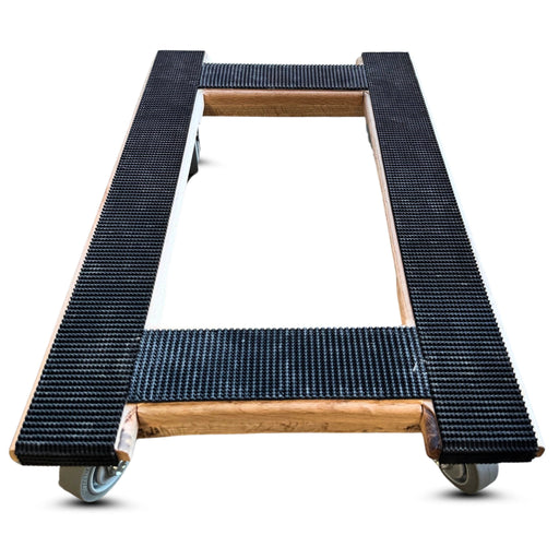 18"x30" Oak Furniture Dolly 5" TPR Wheels, 1,000 lb, Model SOFD-1830-4WG-50NM-1000