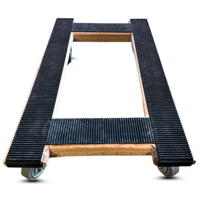 18"x30" Oak Furniture Dolly 3.5" TPR Wheels, 1,000 lb, Model SOFD-1830-4WG-35NM-1000