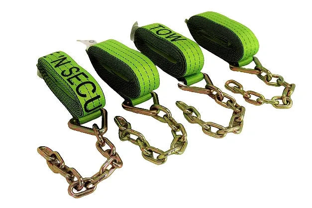 TOW-8PTCHAIN-I Hi-Viz Green TECNIC 8-Point Tie Down Kit, Model THD8-GRTF-001
