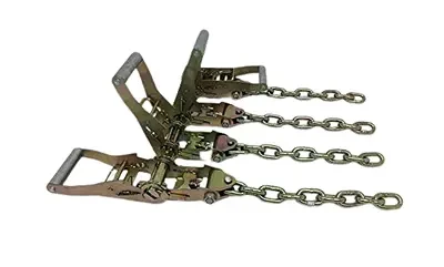 TOW-8PTCHAIN-I Hi-Viz Green TECNIC 8-Point Tie Down Kit, Model THD8-GRTF-001