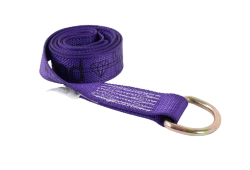 Diamond Weave Lasso Strap 2" x 8' with D-Ring, 3,333 lb, Model TOW-100WDR-DW