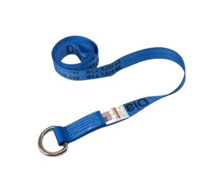 Diamond Weave Lasso Strap 2" x 8' with D-Ring, 3,333 lb, Model TOW-100WDR-DW