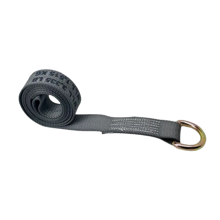 Diamond Weave Lasso Strap 2" x 8' with D-Ring, 3,333 lb, Model TOW-100WDR-DW