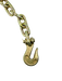 Snatch Block 5/16" Grade 70 Chain & Grab Hook, 4,000 lb, Model TOW-2TSNATCH-CHAIN