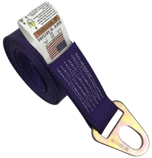 Wheel Lift Strap 2" x 10' Diamond Weave Zinc Hook, 3,333 lb, Model TOW-2X10DR16