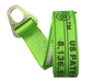 Wheel Lift Strap 2" x 10' Diamond Weave Zinc Hook, 3,333 lb, Model TOW-2X10DR16