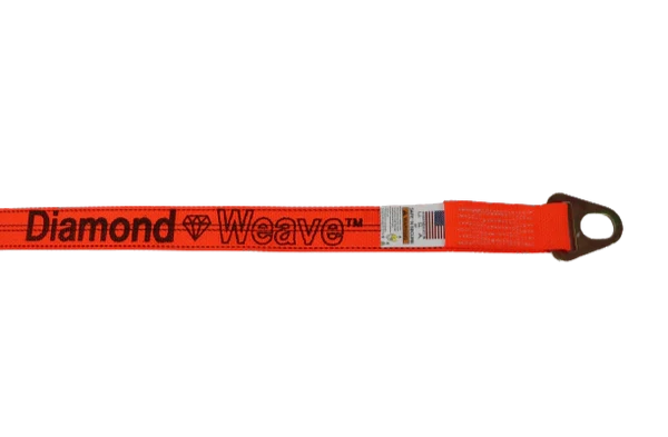 Wheel Lift Strap 2" x 10' Diamond Weave Zinc Hook, 3,333 lb, Model TOW-2X10DR16