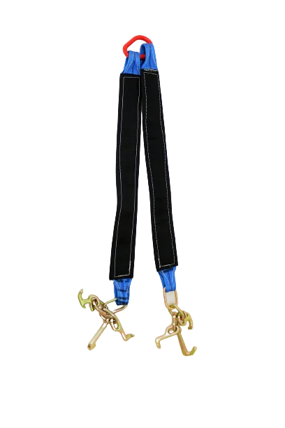Heavy-Duty V-Bridle Strap 3" x 36" RTJ Frame Hooks, 5,400 lb, Model TOW-3X36-RTJ