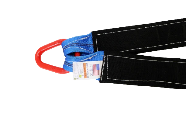 Heavy-Duty V-Bridle Strap 3" x 36" RTJ Frame Hooks, 5,400 lb, Model TOW-3X36-RTJ