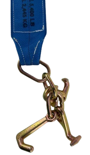 V-Bridle Strap 4" x 36" Diamond Weave RTJ Cluster Hooks, 5,400 lb, Model TOW-4X36RTJ-DW