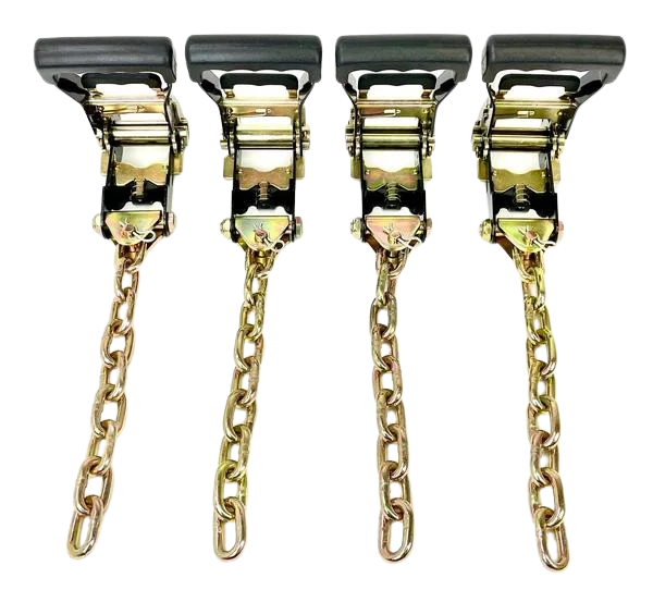 8 Point Diamond Weave Car Tie Down Kit with RJ Hooks, 3,333 lb, Model TOW-8PT-KIT