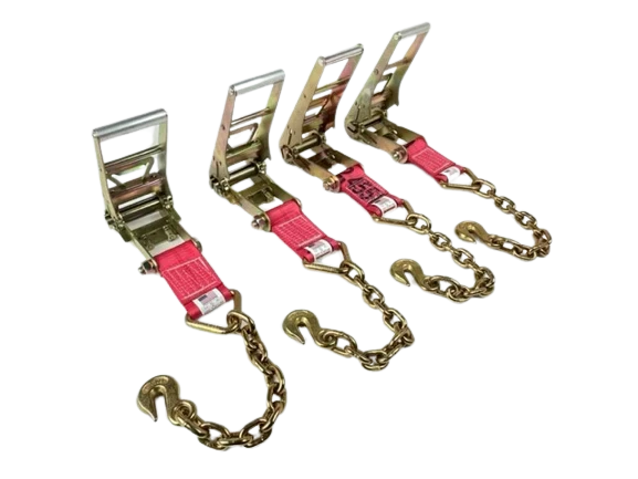 3" 8-Point Flatbed/Rollback Kit with Chain & Grab Hooks, 5,400 lb, Model TOW-8PTCHAIN-3