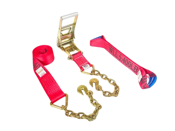 3" 8-Point Flatbed/Rollback Kit with Chain & Grab Hooks, 5,400 lb, Model TOW-8PTCHAIN-3
