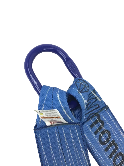 4" x 24" V-Bridle Towing Strap 15" J-Hook & Diamond Weave, 5,400 lb, Model TOW-MONSTER15MJ