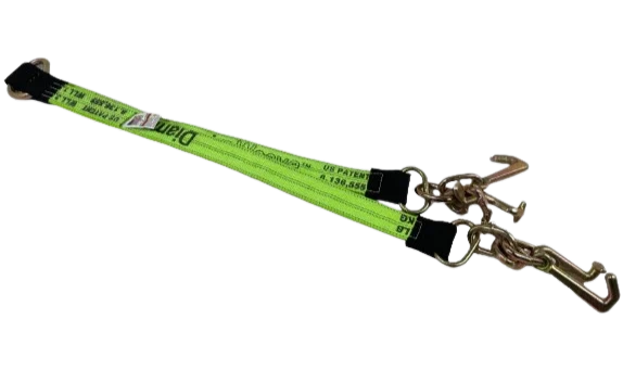 Heavy-Duty Towing V-Bridle 2" x 36" RTJ Cluster Hooks, 3,333 lb, Model TOW-RTJ-BRDL-DW