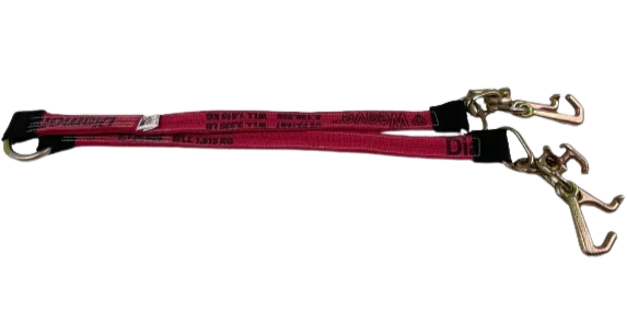 Heavy-Duty Towing V-Bridle 2" x 36" RTJ Cluster Hooks, 3,333 lb, Model TOW-RTJ-BRDL-DW