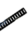 5' Galvanized Steel Horizontal E-Track Rail, Model TRKE-H-5