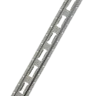 5' 12 Gauge Steel Vertical E-Track Rail 2" Slots, Model TRKE-V-5