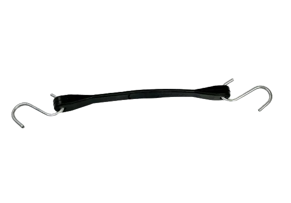 10" Rubber Tarp Straps 10-Pack 2" S-Hooks Made In USA, Model TS10