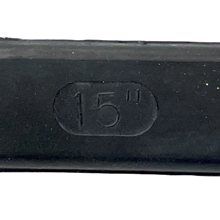 15" Rubber Tarp Straps 22" Max Stretch & 2" S-Hooks, Model TS15