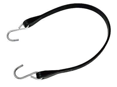 21" Rubber Tarp Straps 32" Max Stretch & 2" S-Hooks, Model TS21