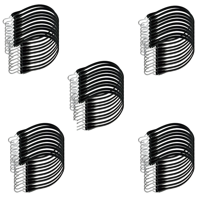 TS21 21" Rubber Tarp Straps & Crimped Hooks Box of 50, Model TS21-50