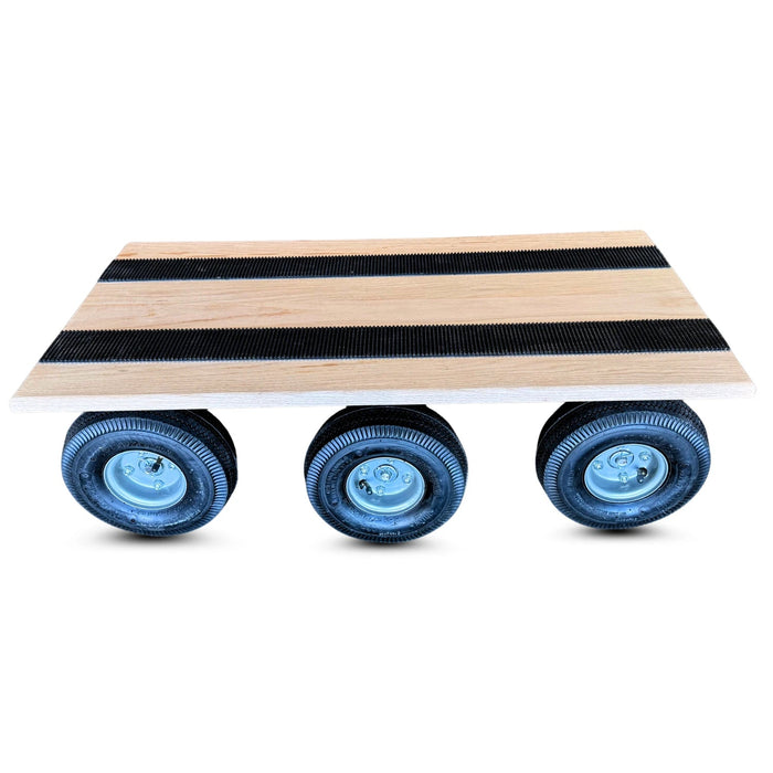 39.5" x 20" Oak 6-Wheel Dolly 10" Pneumatic Wheels, 1,400 lb, Model TT-OAK6W-1400