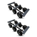 39-1/2" x 20" Steel 6-Wheel All-Terrain Dolly 10" Pneumatic, 1,400 lb, Model TTT-6WATD-1400-2PK