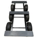 39-1/2" x 20" Steel 6 Wheel All-Terrain Dolly 10" Pneumatic, 1,400 lb, Model TTT-6WATD-1400