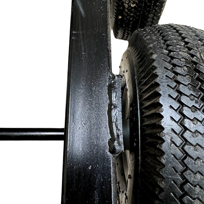 39-1/2" x 20" Steel 6 Wheel All-Terrain Dolly 10" Pneumatic, 1,400 lb, Model TTT-6WATD-1400