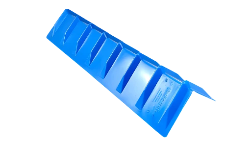 48" HDPE Vee Board Corner Protector 7 Slots for 4.5" Straps, Model VB-48-BL