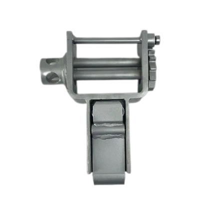 Stake Pocket Trailer Winch Fits 2" 3" & 4", 5,400 lb, Model W-20SPW-SILVER