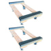 32" x 18" Oak Furniture Dolly 3.5" Thermo Wheels 2-Pack, 1,000 lb, Model WCHD-1832-35TNR-1000-2PK