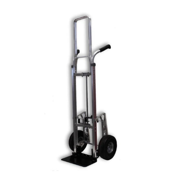 B&P Curved Back Hand Truck 10" Pneumatic Wheels, Model WEB-HTA-004