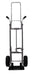 B&P Hand Truck, Double Grip Handle, Curved Back, with Mini Keg Hook, 10" Pneumatic Wheels, Model HTA-0110