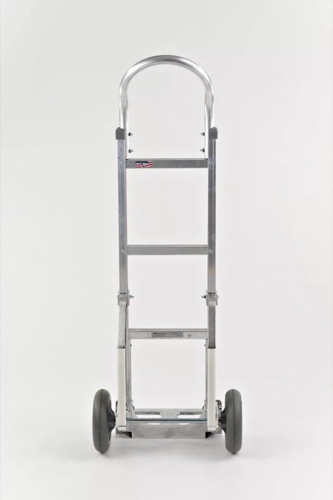 B&P Hand Truck, Loop Handle with 8" Balloon Cushion Wheels and Cast Stair Climbers, Model HTA-0112