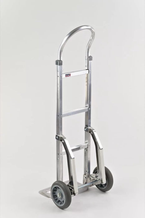 B&P Hand Truck, Loop Handle with 8" Balloon Cushion Wheels and Cast Stair Climbers, Model HTA-0112