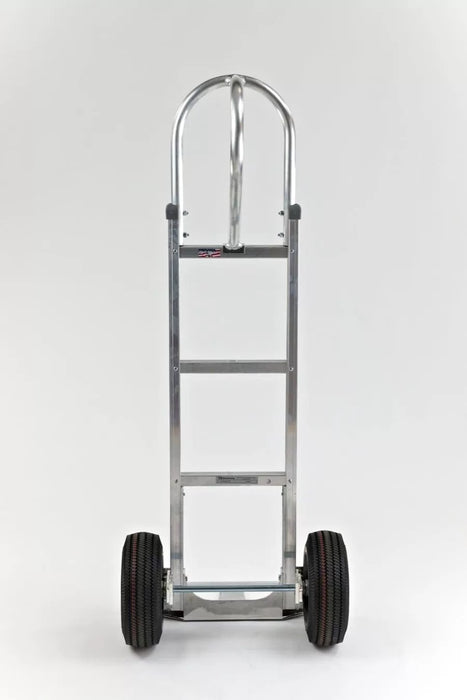 B&P Hand Truck, Straight Loop, Vertical Grip, with 10" Pneumatic Wheels, Model HTA-0028