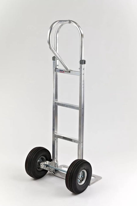 B&P Hand Truck, Straight Loop, Vertical Grip, with 10" Pneumatic Wheels, Model HTA-0028