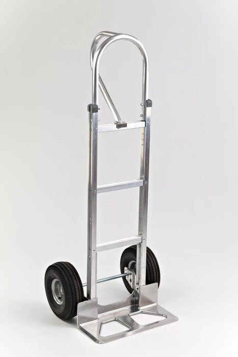 B&P Hand Truck, Straight Loop, Vertical Grip, with 10" Pneumatic Wheels, Model HTA-0028