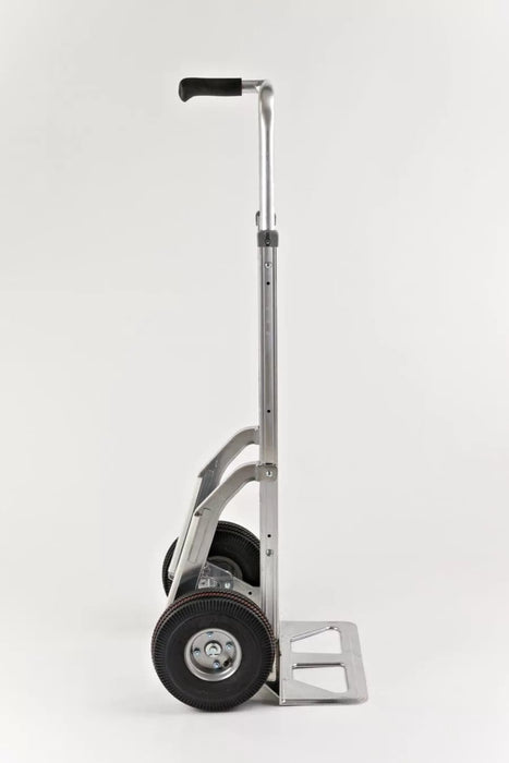 B&P Hand Truck, Single Pin Grip at 52" with 10" Pneumatic Wheels and Cast Stair Climbers, Model HTA-0115