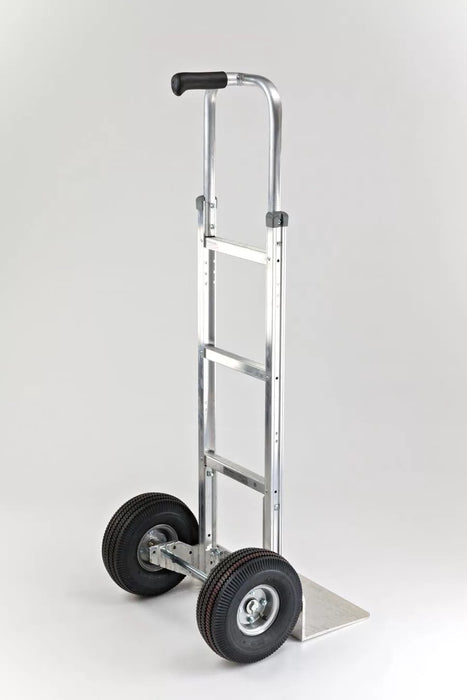 B&P Hand Truck, Single Pin Grip at 52" with 10" Pneumatic Wheels, Model HTA-0116