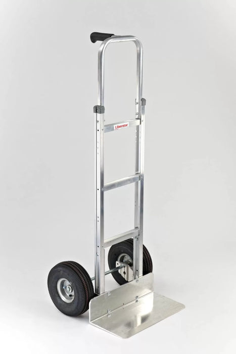 B&P Hand Truck, Single Pin Grip at 52" with 10" Pneumatic Wheels, Model HTA-0116