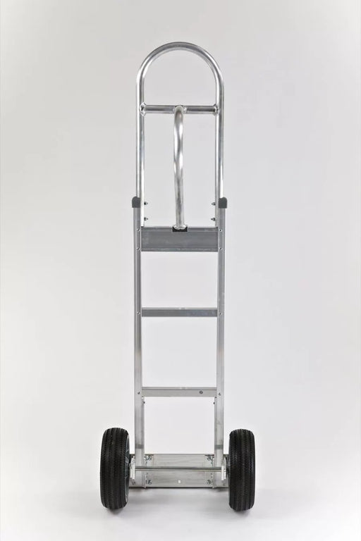 B&P Hand Truck, Straight Loop, Vertical Grip at 52" with 10" No Flat Wheels, Model HTA-0118