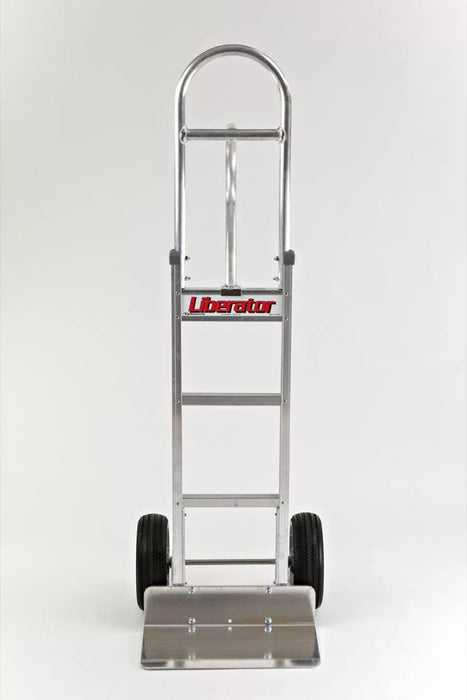 B&P Hand Truck, Straight Loop, Vertical Grip at 52" with 10" No Flat Wheels, Model HTA-0118
