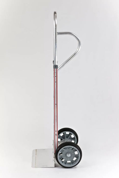B&P Hand Truck, Straight Loop, Vertical Grip at 52" with 10" No Flat Wheels, Model HTA-0118