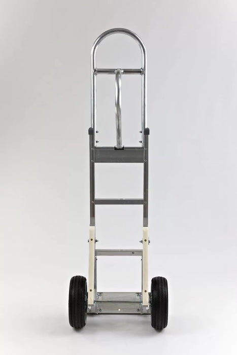 B&P Hand Truck, Straight Loop, Vertical Grip at 52" with 10" No Flat Wheels and Stair Climbers, Model HTA-0119