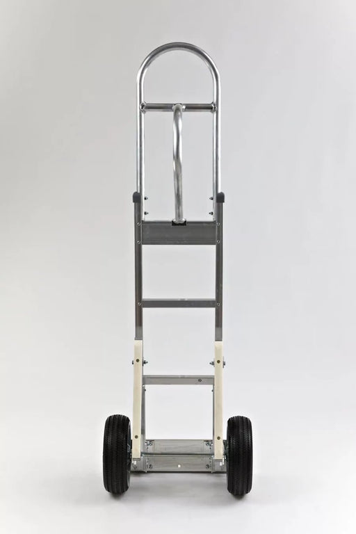 B&P Hand Truck, Straight Loop, Vertical Grip at 52" with 10" No Flat Wheels and Stair Climbers, Model HTA-0119