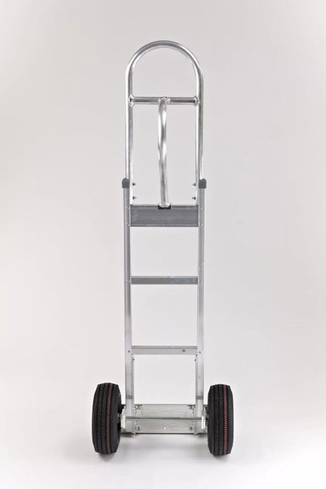 B&P Hand Truck, Straight Loop, Vertical Grip at 52" with 10" Pneumatic Wheels, Model HTA-0003