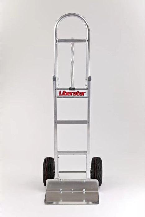 B&P Hand Truck, Straight Loop, Vertical Grip at 52" with 10" Pneumatic Wheels, Model HTA-0003